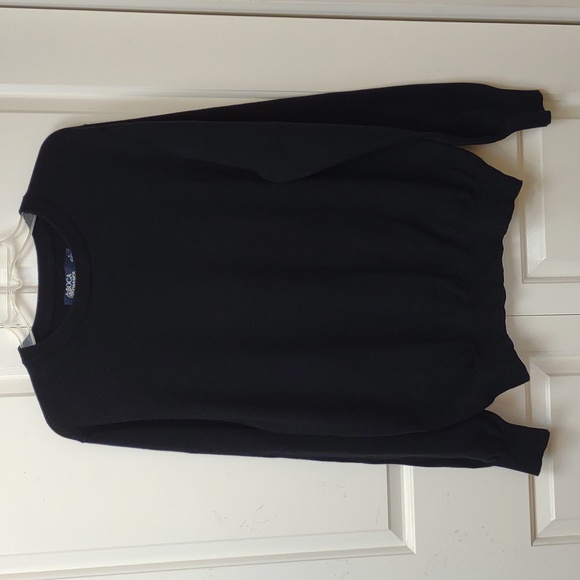 Boca Classics Men's Black Knit Long Sleeve Crewneck Pullover Lightweight Sweater - Picture 2 of 10